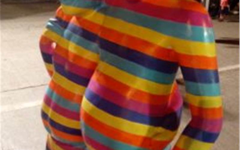 'Uninity in Diversity', this art installation speaks about the diversity of colour which unifies them rather dividing them