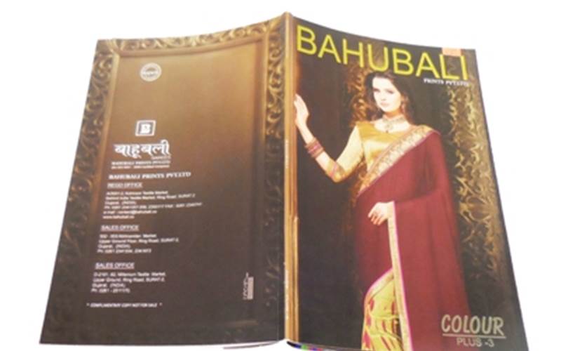 PROGRESSIVE PRINTING PRESS | Bahubali Color Plus - 3Length of run: 1000Art: Title printed with Kaleido inks using RGB filesPre-Press: GMG Solutions plus Toyo Inks profilePress: Komori (four colour)Post-Press: Varnish and foilingPaper: Sappi art paperSpecial feature: Using RGB file with Toyo profile to get vibrant colours