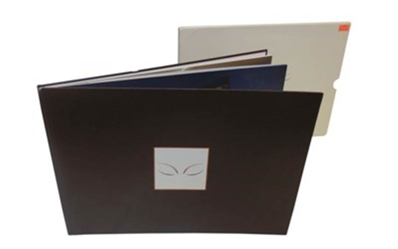 PRATIROOP MUDRAN | Ekaaksh brochureLength of run: 300Design: Brochure with one gateway sheet and slip caseArt: CMYKPre-Press: Kodak Prinergy Evo workflow and plate production on the Kodak TrendsetterPress: Komori Lithrone S32 (six colour with inline coater)Post-Press: Online satin aqueous varnish, raised UV on cover and slip case, copper foil on cover, and hard case bindingPaper: Fine Rendezvous White