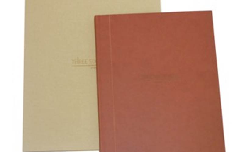 PRAGATI OFFSET | Three Sixt West - MumbaiLength of run: 500Art: CMYK and two brownsPre-Press: Output on CTP using 200lpi screeningPress: Komori Lithrone 740Post-Press: Back- to-back pasting of all sheets. Hardcase with faux leather and stitched embellishemnt. Laser-etched logo on hardcase and outer box. Outer fliptop box with cloth and magnetic closurePaper: 190gsm Ensemble for inside pages, 220gsm Chocolate Brown for end papers and inner tray of the box. Leather for printed laminated cover. Brillanta cloth for outer box