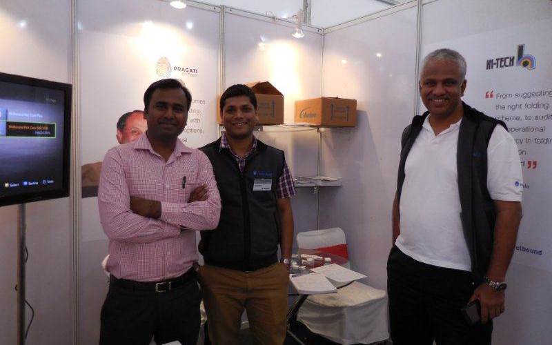 Welbound has moved into providing end-of-the-line packaging solutions. It’s first made in India, Hotcase 500, is a solution for sealing shipping cartons. Traditionally tapes are used for sealing the top and bottom of the carton after the product is packed. Welbound aims to replace the tape with hot melt adhesive and the global leaders in this space – Nordson and Henkel are supporting them in this endeavor. According to P Sajith (r), director for sales at Welbound, this case sealing using hotmelts is – tamper evident, provides better structural rigidity and makes it shelf-ready. It also allows the brands use the space for communicating with the buyers