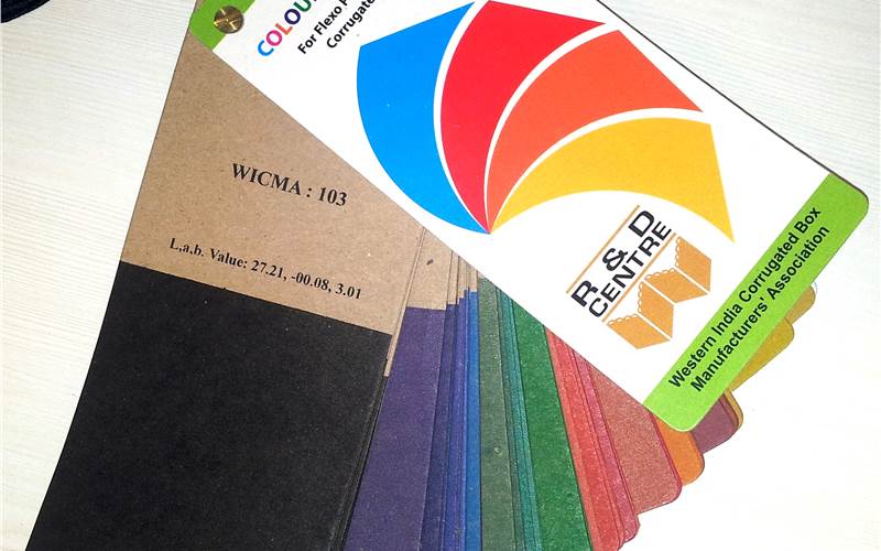 One of the highlights of WICMA's research work is the colour swatch book for kraft paper. WICMA standard colour chart for flexo inks used in the CFB industry is widely accepted in the industry.