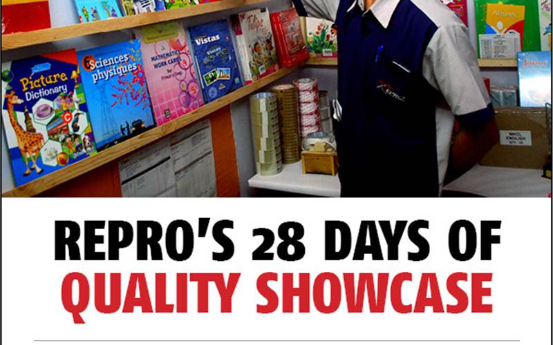 Repro India celebrated its Printers’ Quality Month this February. The 28-day extravaganza was aimed to boost better understanding of internal supplier and customer processes and address the pain-points that hindered effective execution of book production workflow