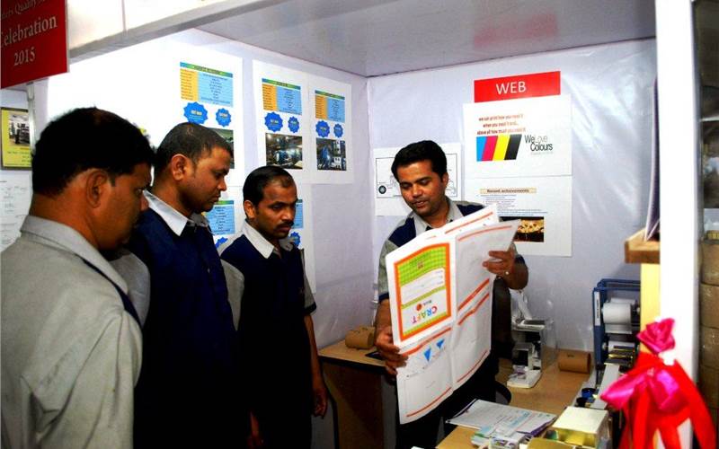 The web press is enabled with perforation facility before the folder in order to provide customised perforation sizes. The project was entirely handled by Repro's in-house team