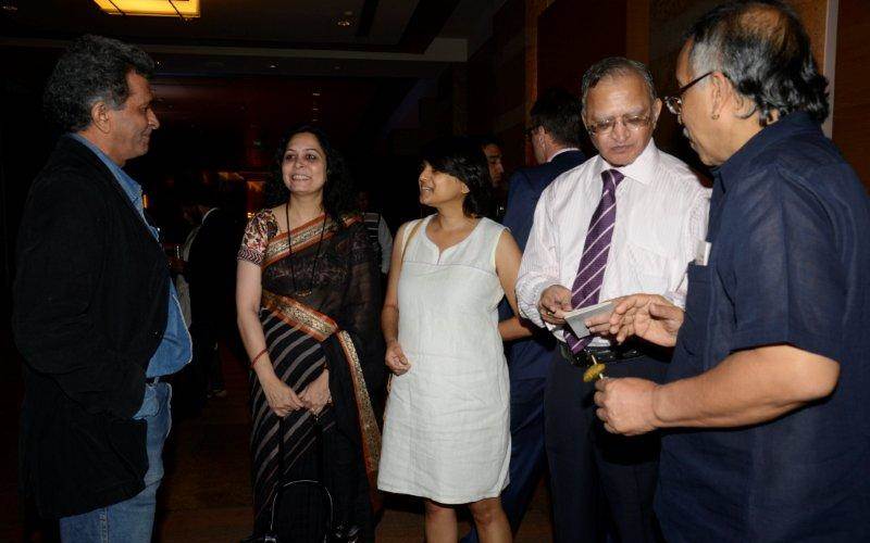 Four of the jury members with Haresh Mehta of Jayna