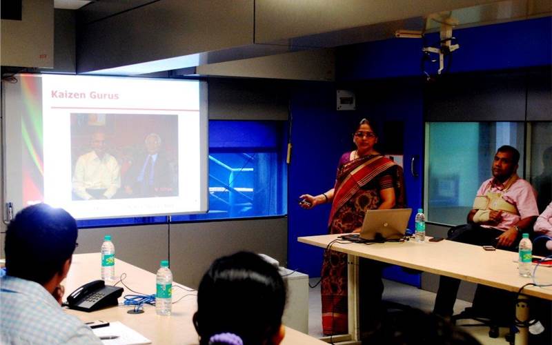 Team Technova gave a crash course on Kaizen - a way of life. TechNova's Neeta Patil shared how TechNova reaps benefits of Kaizen style of working