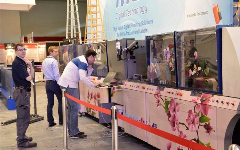 Even as you are viewing this picture, MGI would have unveiled the JetVarnish iFoil and the JetVarnish 3DW (seen in the pic). Both the kits, the company claims, will be the world’s first digital roll-to-roll print enhancement system for spot UV, 3D textures and embossed foil