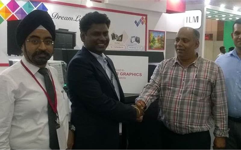 Canon were the first to kickstart business at the show with SV Color Graphics adding the C10000VP as their third Canon press. Incidentally this would be fifth installation of the C10000VP in South India and 16th in the country