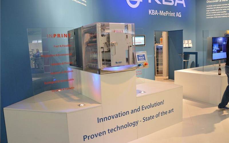 KBA-MePrint is not running any machine, but has units of label and packaging presses. The company uses a new waterless short inking unit, which can print up to 300lpi