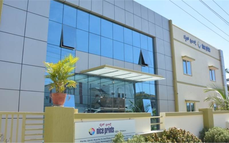 Nice Prints, the 32,000 sq/ft factory located in Harohalli in Kanakpura where a team of 110 professionals caters to the pharma industry
