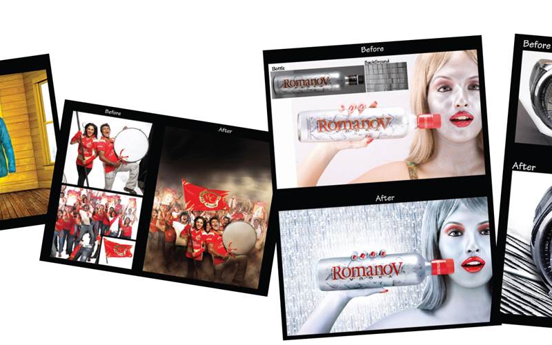 PrintWeek India Creative Repro Company of the Year 2010 - Honeycomb Creative Support. For Royal Challenger poster for IPL and Romanov signage the process took ten hours with rounds of corrections,involved cut-out and mixing