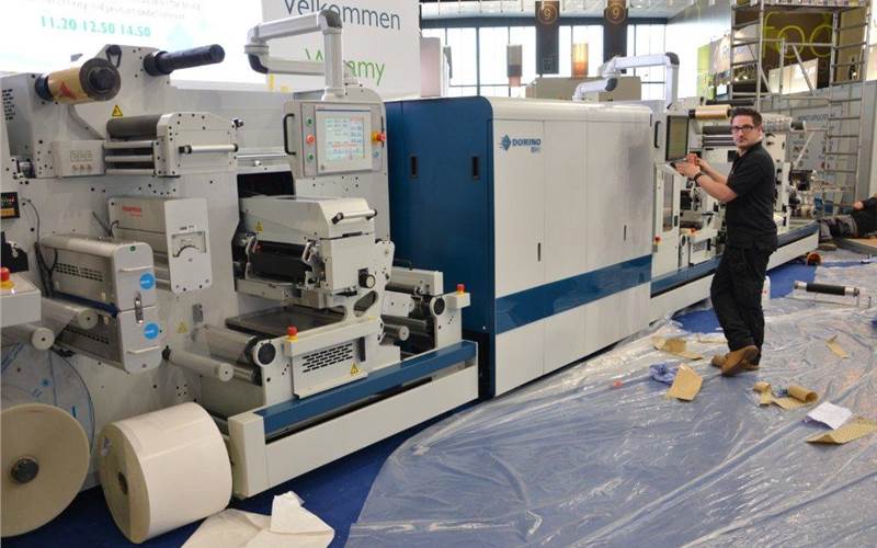 Domino’s new N60i digital label press is a smart modular combination of digital integrated with ABG digicon 3 incorporating flexo, varnishing and die-cutting modules