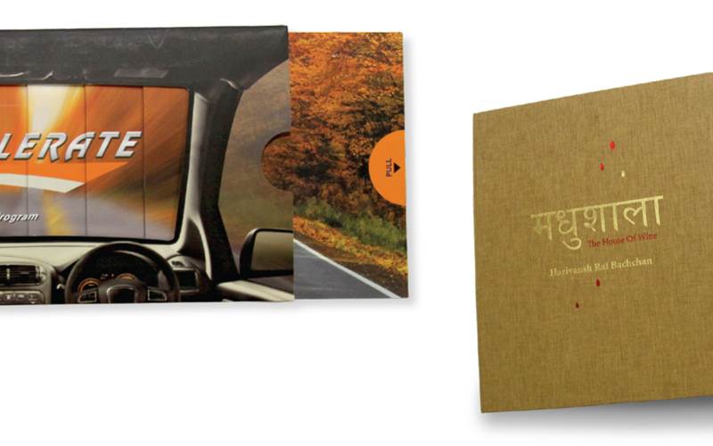 PrintWeek India Innovative Printer of the Year 2010 - Jak Printers. The Excelerate flyer had the judges exclaiming “an innovation that’s succinct and hip too!” The Chinese binding used and the casing for the book Madhushala also came in for special praise