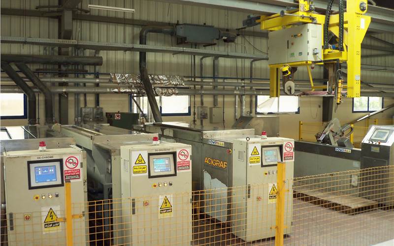 Cylinder: The automatic electroplating line for rotogravure printing cylinders at Noida