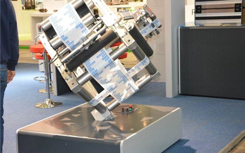 This Erhardt + Leimer web guiding system gives the correct path to webs going astray
