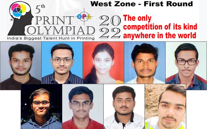 Print Olympiad – West Zone first round conducted