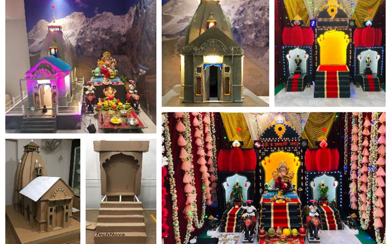 Temples carved out from TechNova boxes