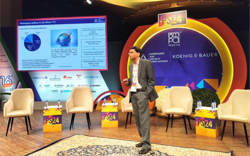 ITC's Prabhakar Venneti discussed the importance of paperization and sustainability