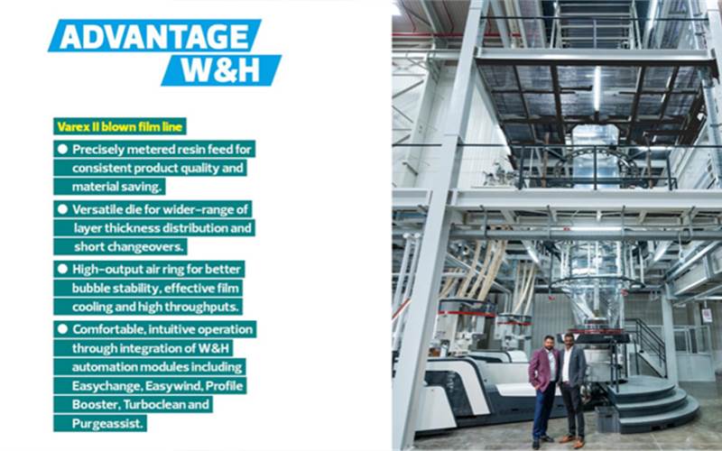 W&H Varex II three-layer blown film line