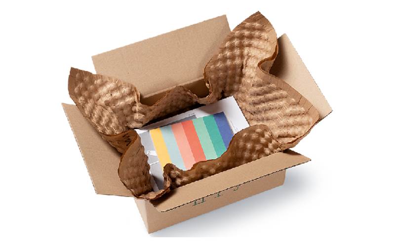 Storopack combines paper and air to replace air bubble film