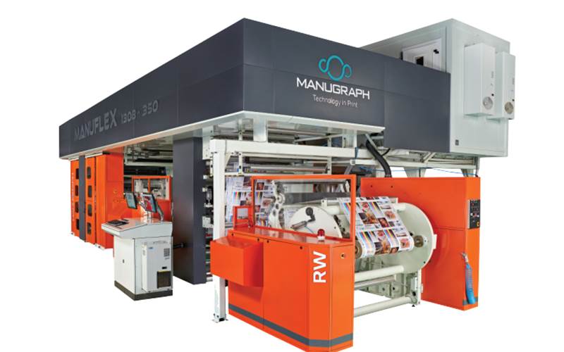 CI flexo press: Manugraph - Manuflex 1308-350