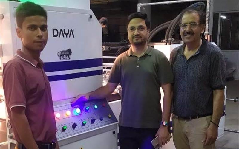 Daya’s film laminator machines at Upkar, Shree Balaji and Swapna Printing Works
