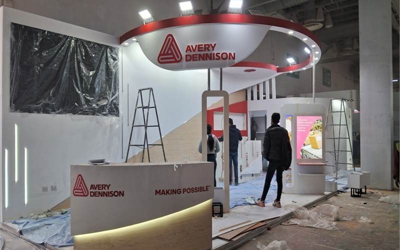 The Avery Dennison stall